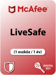 McAfee LiveSafe (1 Device /1 Year) (MLS-1Y1D)