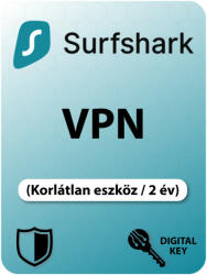 Surfshark Sursfhark VPN (Unlimited eszköz / 2 év) (Elektronikus licenc) (SUVPNU-2)