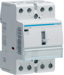 Hager Mágneskapcsoló, 4Z, 63A, 230V AC, I-0-II, moduláris, kézzel is kapcsolható (ETC463) (ETC463)