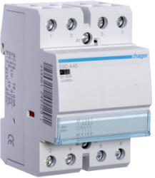 Hager Mágneskapcsoló, 4Z, 40A, 24V AC, moduláris (ESD440) (ESD440)