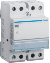 Hager Csendes mágneskapcsoló, 2Z, 63A, 24V AC/DC, moduláris (ESD263S) (ESD263S)