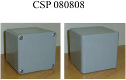 Csatári Plast CSATÁRI PLAST CSP 080808 poliészter doboz, üres, 80x80x80mm, IP 65 szürke, halogénmentes (CSP 10080808) (CSP10080808)