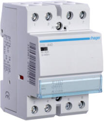Hager Mágneskapcsoló, 4Z, 40A, 12V AC, moduláris (ESL440) (ESL440)