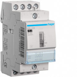 Hager Mágneskapcsoló, 2Z+2NY, 16A, 12V AC, I-0-II, moduláris (ERL418) (ERL418)