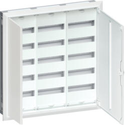 Hager Univers mezős elosztó, süllyesztett, maszkolt, IP30, 180M, N+PE, II. év. o. 802x805x110mm (FWU53S) (FWU53S)