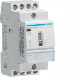 Hager Csendes mágneskapcsoló, 4Z, 25A, 12V DC, I-0-II, moduláris (ERL425SDC) (ERL425SDC)