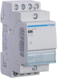Hager Csendes mágneskapcsoló, 4Z, 25A, 12V AC/DC, moduláris (ESL425S) (ESL425S)