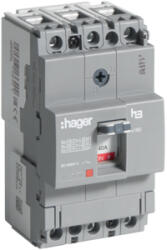 Hager Kompakt megszakító x160, 3P, 40A, 18kA, fix TM kioldóval (HDA040L) (HDA040L)