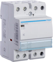 Hager Csendes mágneskapcsoló, 3Z, 40A, 230V AC, moduláris (ESC340S) (ESC340S)