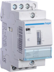 Hager Csendes mágneskapcsoló, 3Z, 25A, 230V AC, I-0-II, moduláris (ERC325S) (ERC325S)