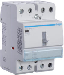 Hager Mágneskapcsoló, 3Z, 40A, 230V AC, I-0-II, moduláris, kézzel is kapcsolható (ETC340) (ETC340)