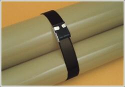 Metz AE434 Fekete rozsdamentes acélszalag, 12, 70x1, 22 mm 25m/tekercs (AE434) (MZ-AE434)
