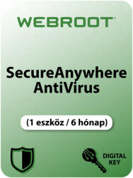 Webroot SecureAnywhere AntiVirus (1 Device /6 Month) (WSAAV1-6H)