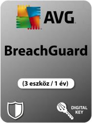 AVG Technologies AVG BreachGuard (3 eszköz / 1 év) (Elektronikus licenc) (AVG-BG-3D1Y)