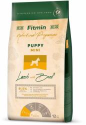 Fitmin Dog Mini Puppy Lamb&Beef 12 kg Sac hrana catei talie mica, cu miel si vita