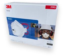 3M Aura 9332+ FFP3 légzésvédő maszk - szelepes - 10 db - Fehér