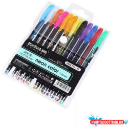 Cuki Neon zselés toll szett (12 db) (ADD-015-01)