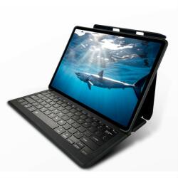  Mako Go Type Qwerty Rugged Keyboard Case - безжична клавиатура, кейс и поставка за iPad 7 (2019) (черен)