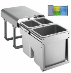 EKOTECH - Beépíthető hulladékgyűjtő EKKO FRONT 40 - 1x16 liter+2x8 liter - konyhaluxnet