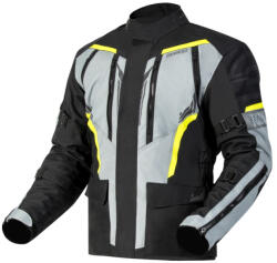 Ozone Tour III motoros kabát fekete-szürke-fluo sárga