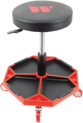 AUTEL Szerelőszék kerek teleszkópos 4 kerék 136 kg terhelhetőség - Welzh (4624-WW)