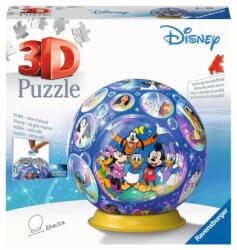 Ravensburger 72 db-os 3D gömb puzzle - Disney karakterek Földgömb (11561)