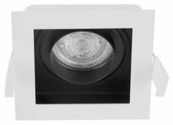 Nova Luce 9430241 | Cedi Nova Luce beépíthető lámpa négyzet elforgatható fényforrás 100x100mm 1x GU10 fehér, fekete (9430241)
