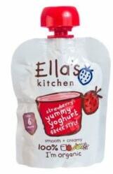  Ellas Kitchen bio görögjoghurt szamóca bébiétel 90 g - menteskereso