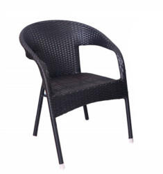  Kerti szék polirattan sötétbarna GRD03-C-DB