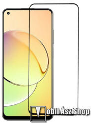 RURIHAI Realme 10 4G, RURIHAI 3D üvegfólia, Full cover, Full glue, 0, 26mm, 9H, Fekete
