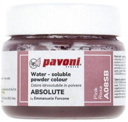 Pavoni Colorant Alimentar Hidrosolubil Pudra ABSOLUTE, Roz fara E171, 50 g (A08SB)