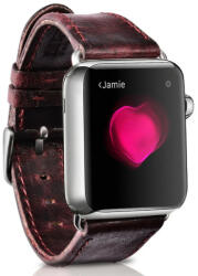 iCarer Apple Watch szíj 38/ 40/ 41 mm iCarer valódi bőr - piros (OS-0420)