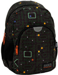 DERFORM Gamer hátizsák, 2 rekeszes, 34x26x14cm, Back Up 2023, T102, Pacman (DFM-PLB5T102)