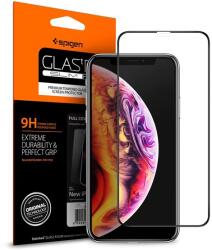 Spigen FC képernyővédő üveg (2.5D, ujjlenyomatmentes, extra karcálló, 9H, ultravékony, 0.3mm, színkiemelés) FEKETE Apple iPhone XS Max 6.5, Apple iPhone 11 Pro Max (065GL25232)