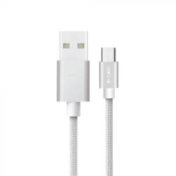 V-TAC 1M Micro USB kábel ezüst - platinum széria - 8489 - v-tachungary