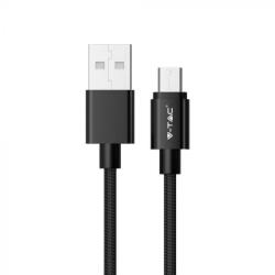 V-TAC 1M Micro USB kábel fekete - platinum széria - 8488 - b-led