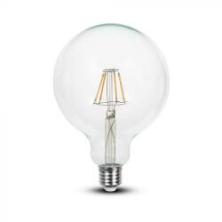 V-TAC Átlátszó LED izzó filament COG E27 G125 6W 6400K nagygömb - 7427 - v-tachungary