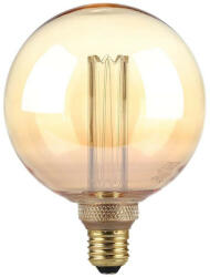 V-TAC Borostyán LED izzó filament COG E27 G125 4W 1800K - 217475 (217475)