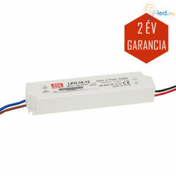 MEAN WELL LED Műanyagházas szerelhető tápegység 18W 0.75A 24V IP67 - LPH-18-24 (MW-LPH-18-24)