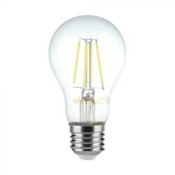 V-TAC Átlátszó LED izzó filament COG E27 A60 6W 4000K gömb - 214303 (214303)