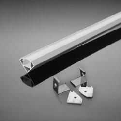 V-TAC Alumínium profil (Fehér) - Sarok - Tejfehér fedlappal 2000 x 19 x 19 mm - 3364 (3364)