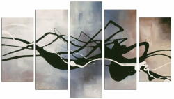 Wallity Картина от няколко части Черни линии, 110 x 60 cm - Wallity (223CHR2932)