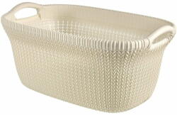 Curver Бежов пластмасов кош за пране 40 l Knit - Curver (228393)