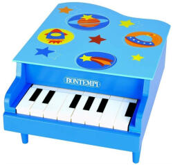 Bontempi Pian Din Lemn Cu 8 Clape Bleu (Bon10-1810B) - ejuniorul Instrument muzical de jucarie