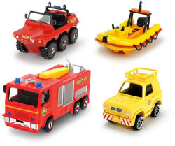 Simba Toys Pompierul Sam Set 4 Vehicule Din Metal Cu Barca Scara 1: 64 (203099630_Barca) - ejuniorul