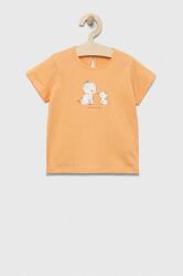 Benetton baba pamut póló narancssárga - narancssárga 56 - answear - 3 390 Ft
