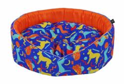 Pat caine CAZO Abstract Dogs Blue Oval - megapet - 149,99 RON