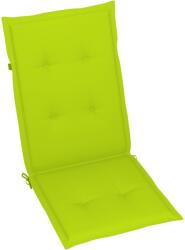 vidaXL Perne scaun cu spătar înalt, 4 buc. , verde, 120x50x3 cm, textil (314120)