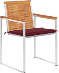 vidaXL Scaune de grădină cu perne, 6 buc. , lemn masiv de acacia (3078506)