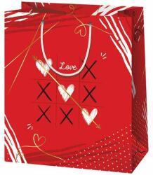Cardex Love" amőba normál méretű ajándéktáska 11x6x15cm (37903) - pepita